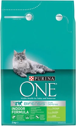 Purina One Indoor Kalkoen - 4 x 3 kg - Voordeelverpakking