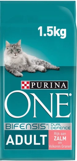 Purina One - Adult - Zalm & Granen - Kattenvoer -1,5kg