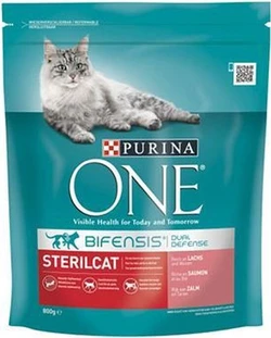 Purina One 800G Bifensis Sterilcat Rijk Aan Zalm En Tarwe per 2 zakken