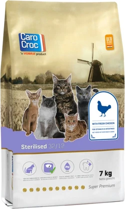 CaroCroc Kattenvoer Sterilised Verse Kip 7 kg