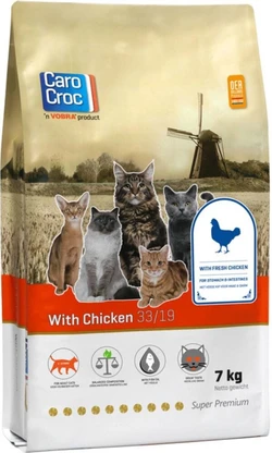 Carocroc Adult - Kip - Kattenvoer - 7 kg