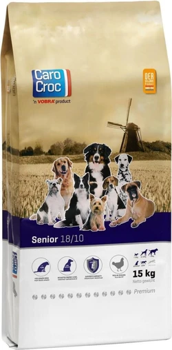 Carocroc Senior Silver 18/10 - Hondenvoer - 15 kg