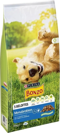 Bonzo Droogvoer Adult Menubrokken Kip 10 kg