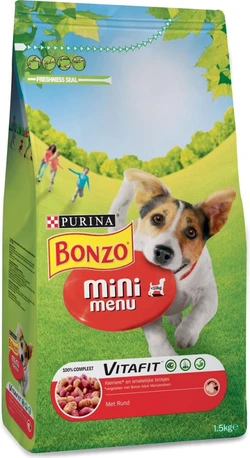 Bonzo Mini Menu Hondenvoer - Rund 4x (1.5 kg)
