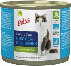 Prins Naturecare Cat chicken / shrimps Kip - Garnaal blik 