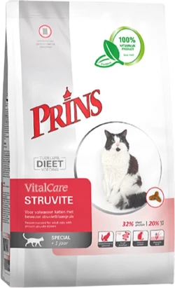 Prins vitalcare kat struvite gevogelte zak 1.5 kg kattenvoer