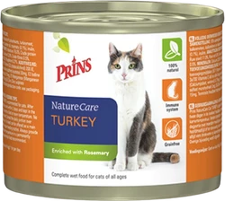 Prins Naturecare Cat Kalkoen - Kattenvoer - 200 gram blikje