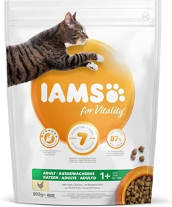 5x Iams Kat Adult Kip 800 gr