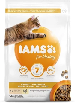 Iams Kat Adult Hairball Control Kip 1,5 kg