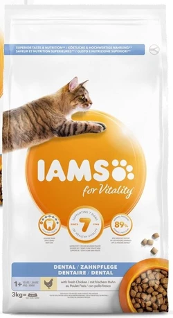 Iams Cat Adult Dental - Kattenvoer - 2 x Kip 3 kg