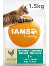 4x Iams Kat Adult Sterilised - Overweight Kip 1,5 kg