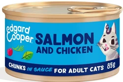 Edgard & Cooper Adult Cats Zalm en Kip in Saus