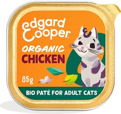 Edgard&Cooper Adult Paté Organic 85 g - Kattenvoer - Kip