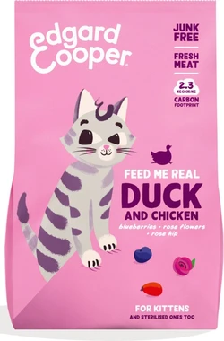Edgard & Cooper Kitten Duck & Chicken -Kattenvoer- 2 kg
