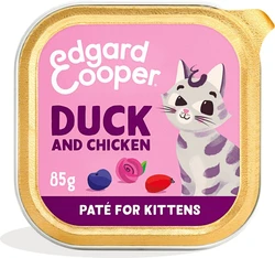 Edgard&Cooper Kuipje  Paté Voor Kittens - Kattenvoer - Eend Kip 85 g
