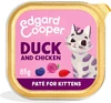 Edgard&Cooper Kuipje  Paté Voor Kittens - Kattenvoer - Eend Kip 85 g