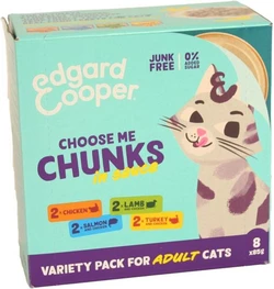 6x Edgard & Cooper Kattenvoer Adult Multipack 8 x 85 gr