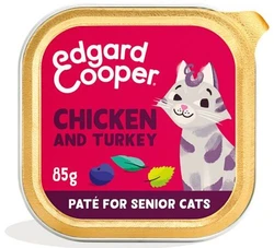 Edgard & Cooper Senior Cats Kip en Kalkoen Pate