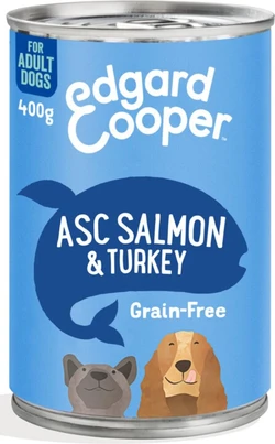Edgard & Cooper Blik Vers Vlees Hondenvoer Zalm - Kalkoen 400 gr