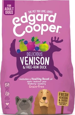 Edgard & Cooper Verse Hert & Scharreleend Brok - Voor volwassen honden - Hondenvoer - 700g