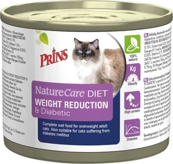 Prins NatureCare Diet Gewichtscontrole & Diabetes - Kat - Volledig droogvoer - 3 x 200 gr
