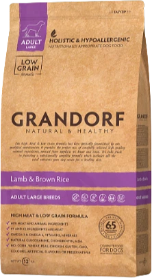 Grandorf Lamb & Brown Rice Adult Large Breeds - 10kg Verpakking Hondenvoer