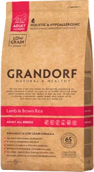 Grandorf Lamb & Brown Rice Adult All Breeds -12kg Verpakking Hondenvoer