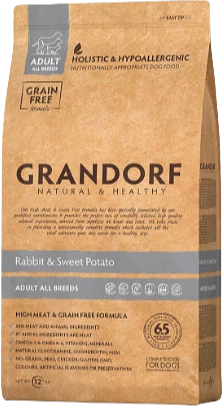 Grandorf Rabbit & Sweet Potato Adult All Breeds - 12kg Verpakking Hondenvoer