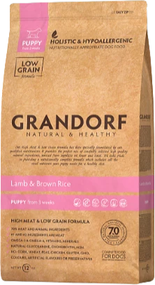 Grandorf Lamb & Brown Rice Puppy All Breeds - 3kg Verpakking Hondenvoer