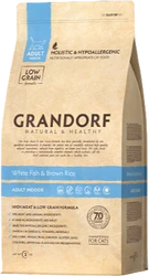 Grandorf White Fish & Brown Rice Indoor Adult - 2kg Verpakking Kattenvoer
