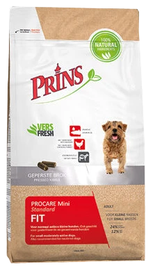 Prins Standard Fit Mini - 7,5 kg Verpakking Hondenvoer Prins Standard Fit Mini - 7,5 kg Verpakking Hondenvoer