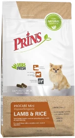 Prins Lamb & Rice Hypoallergenic Mini - 7,5 kg Verpakking Hondenvoer Prins Lamb & Rice Hypoallergenic Mini - 7,5 kg Verpakking Hondenvoer