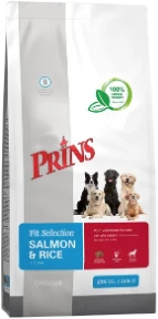 Prins Salmon & Rice 2 kg Verpakking hondenvoer Prins Salmon & Rice 2 kg Verpakking Hondenvoer