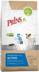 Prins Super Active Mini 3 kg Verpakking Hondenvoer