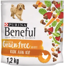 Beneful Tasty Grain Free Rijk aan Kip 1.2kg Verpakking Hondenvoer