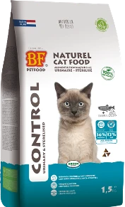 BF Petfood Krokant Control Urinary & Sterilised 1,5 kg Kattenvoer Verpakking