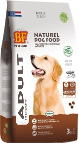 BF Petfood Medium & Large Breed Adult Fit & Healthy 3 kg Hondenvoer Verpakking 