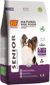BF Petfood Small Breed Senior Ageing & Vitality 1,5 kg Hondenvoer Verpakking
