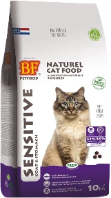BF Petfood Krokant Sensitive Coat & Stomach 10 kg Kattenvoer Verpakking