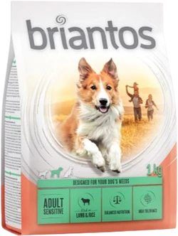 Briantos Adult Lamb & Rice Sensitive 14kg Hondenvoer Verpakking