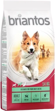 Briantos Adult Lamb & Rice 1 kg Hondenvoer Verpakking Briantos Adult Lamb & Rice 1 kg Hondenvoer Verpakking