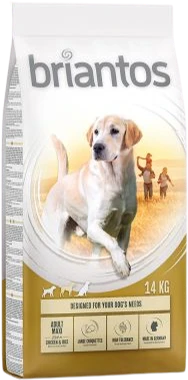 Briantos Adult Maxi 14kg Hondenvoer Verpakking Briantos Adult Maxi 14kg Hondenvoer Verpakking