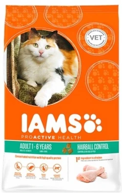 Iams Kat Adult Hairball Control Kip 10 kg