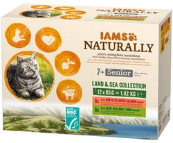 IAMS Naturally Land Sea Collection Senior 12x85g
