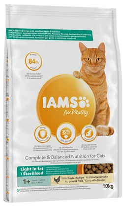 IAMS Light in Fat-Sterilised Verse Kip - 10kg