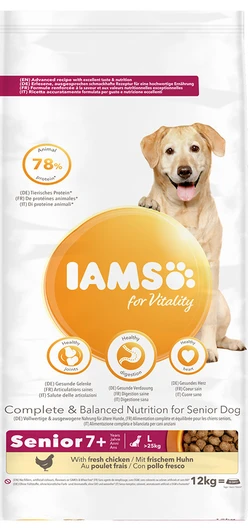 IAMS Senior 7+ Groot - 12kg
