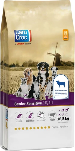 Carocroc Super Premium 16/10 Senior Sensitive 12,5 kg - Hond