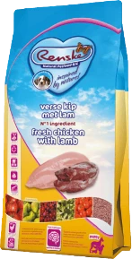 Renske Super Premium Chicken & Lamb 12 kg Hondenvoer Verpakking