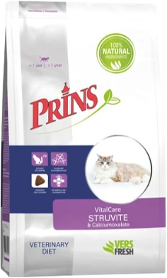 Prins Vitalcare Diet Struvite & Calciumoxalate 5 kg Kattenvoer Verpakking