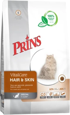 Prins VitalCare Hair &amp; Skin 5 kg Kattenvoer Verpakking